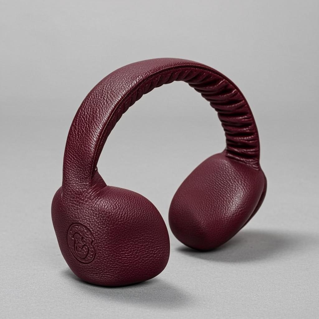 Cache-Oreilles Cuir Noir