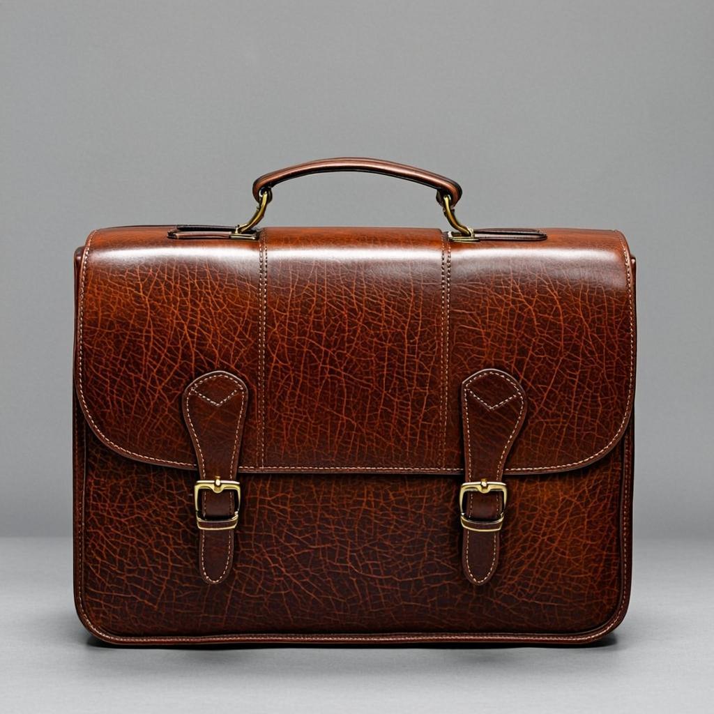 Cartable Cognac Classique