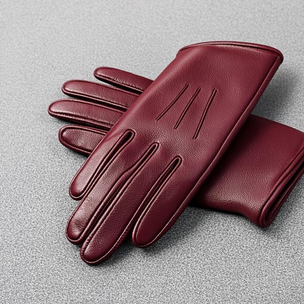 Gants Cuir Noir Souples