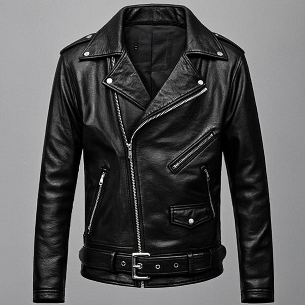 Veste Cuir Cognac